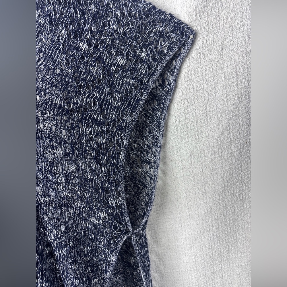 Arizona Jean Company Blue Patterned Fringe Cardigan‎ - Picture 9 of 11